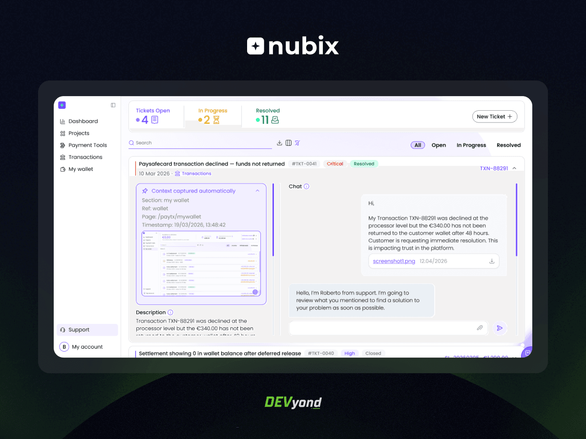 NubixPay Chat